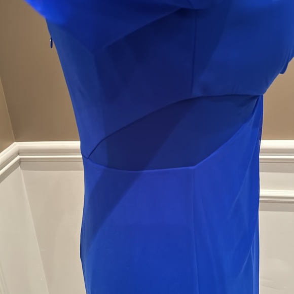 Stunning Long Illusion Mesh Inset Gown Dress - Picture 12 of 17